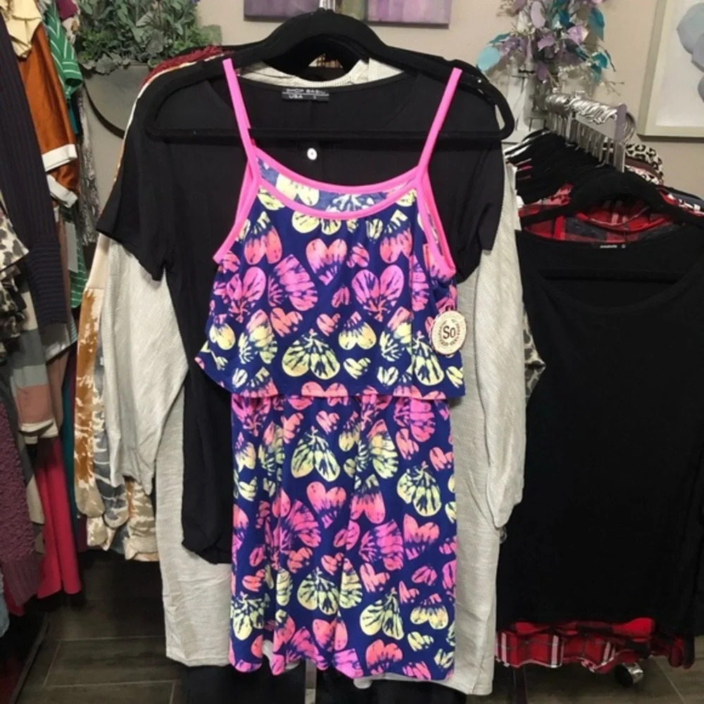 NWT girls so Tie dye heart dress